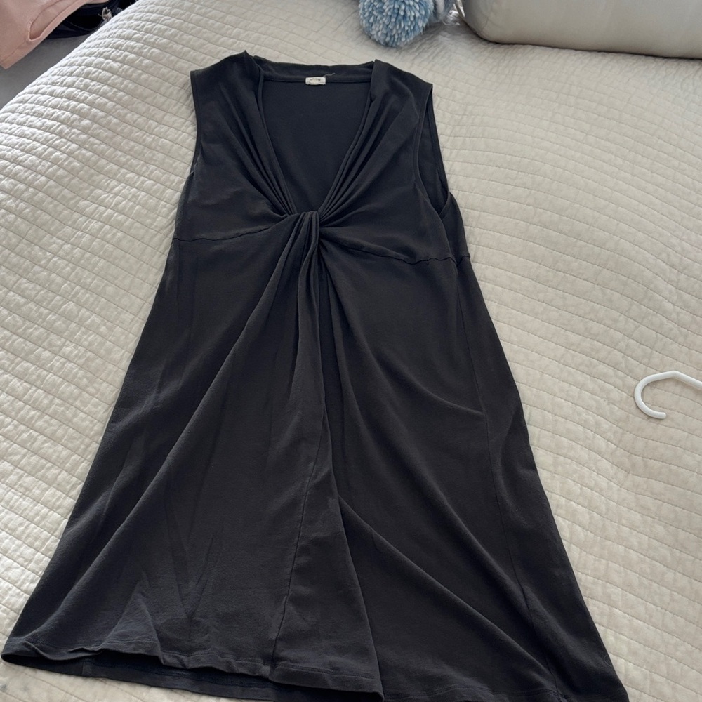 J. Crew Grey Dress with Twist Front